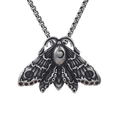 Vue Generale Collier Gothique Papillon "Le Nocturne"