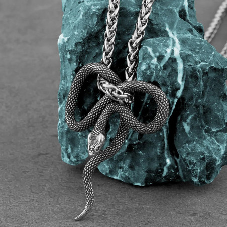 Collier Serpent "L'Éternel Enlacement"