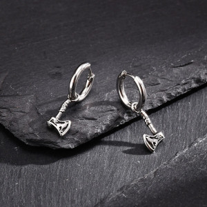 Avant Boucles d’Oreilles Viking "Hache des Dieux du Nord"