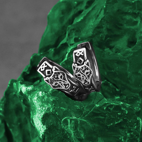 Boucles d’Oreilles Viking - Runes du Serment Ancien