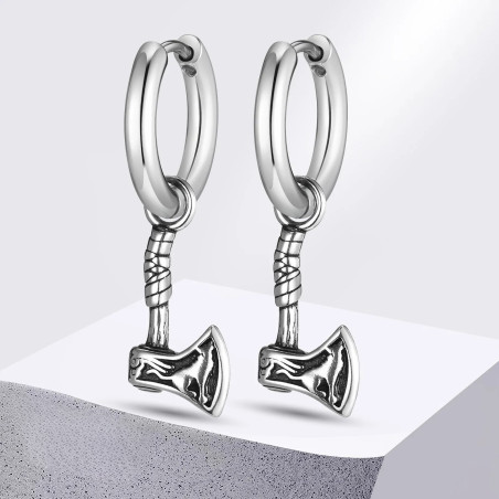 Boucles d’Oreilles Viking "Hache des Dieux du Nord" - Bijou Viking