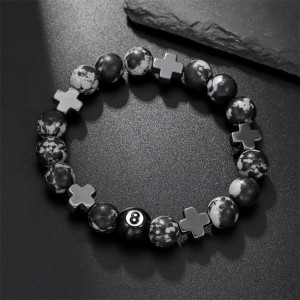 Bracelet Rock Gothique - Croix du Destin Silencieux