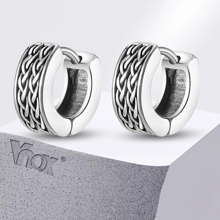 Boucles d’Oreilles Viking - Tresse de Midgard