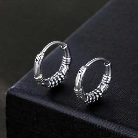 Avant Boucles d’Oreilles Viking Anneaux Nordiques "Héritage des Clans"