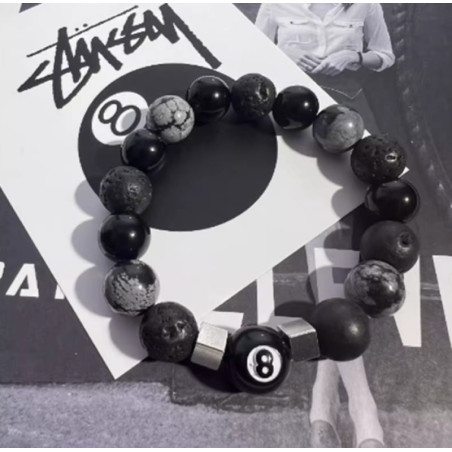 Magnifique Bracelet Rock Gothique Croix du Destin Silencieux