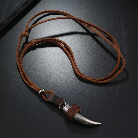 Collier Rock Metal "Corne de L'aventurier"