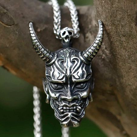 Collier Le Démon Japonais Masque Oni "Le Hannya"