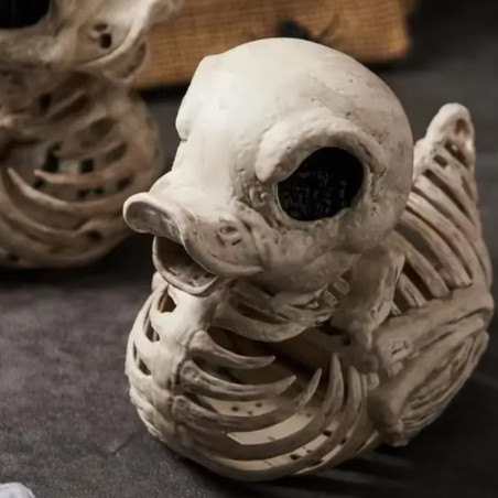 Détails complets du Canard de Bain Tête de Mort Zombie de l'Horreur