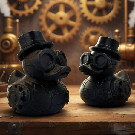 Canard de Bain Tête de Mort "Le Canard Mechanic Steampunk"