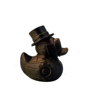 Canard de Bain Tête de Mort "Le Canard Mechanic Steampunk"