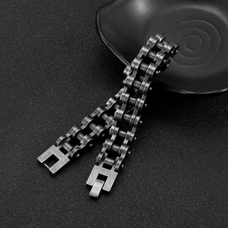 Bracelet Moto Biker - Chaîne d’Acier Brut