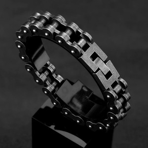 Avant Bracelet Moto Biker - Chaîne d’Acier Brut