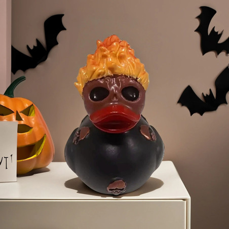 Avant Canard de Bain Tête de Mort "Canard Ghost Rider Infernal"