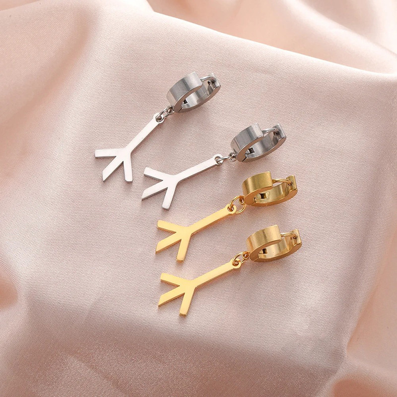 Boucles d’Oreilles Viking "Rune de l’Axe Sacré" - 2 couleurs au choix !