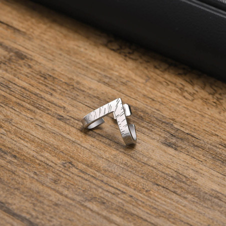 Boucles d’Oreilles Viking "Angle de Tyr" Couleur Argent
