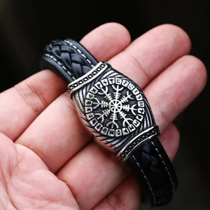 Avant Bracelet Viking Vegvísir - Boussole Nordique
