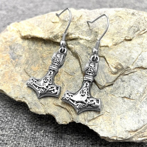 Boucles d’Oreilles Viking "Marteau de Thor"