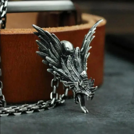 Avant Collier Dragon "Le Quetzal"