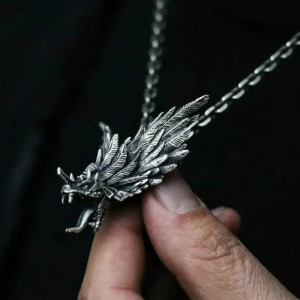 Collier Dragon "Le Quetzal"
