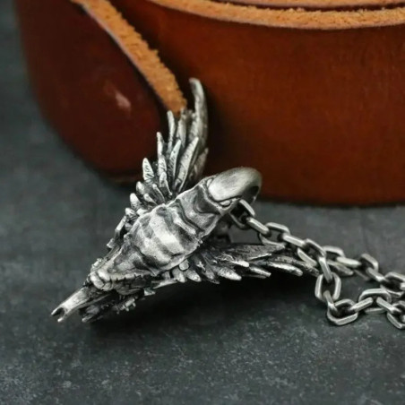 Vue Arrierre Collier Dragon "Le Quetzal"