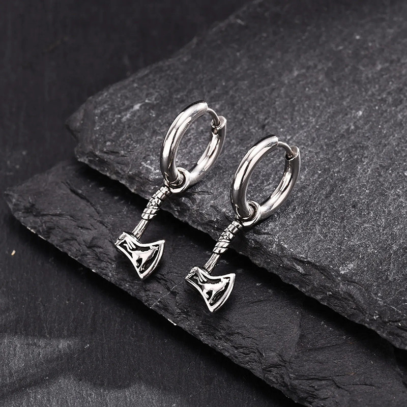 Boucles d’Oreilles Viking "Hache des Drakkars"