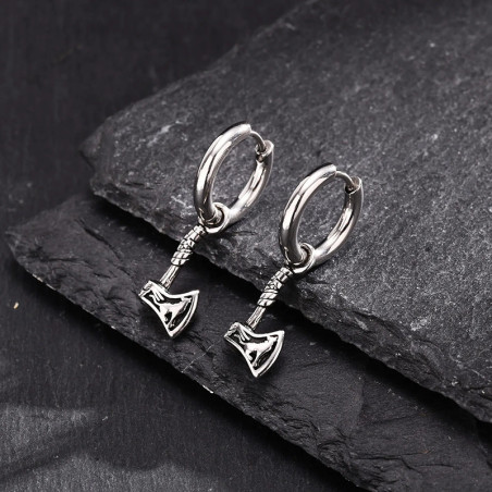 Boucles d’Oreilles Viking "Hache des Drakkars"