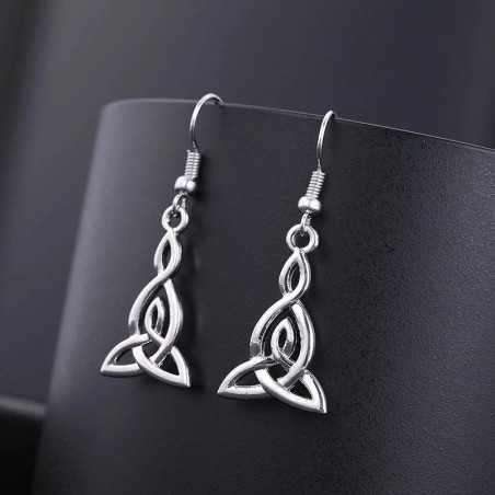 Boucles d’Oreilles Viking "Nœud du Destin'