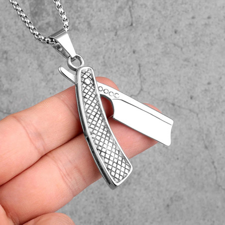 Vue de Face Collier Rasoir "Le Shelby"