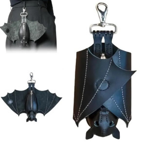 Vue détaillées du Portefeuille Goth Rock Chauve-souris Gothique