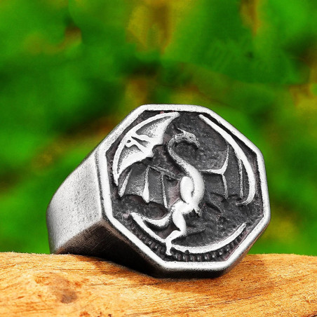 Avant Vue portee Bague Viking Cheval Sacré d’Odin