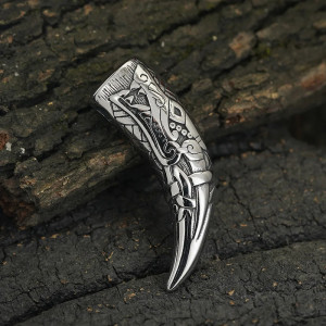 Collier Viking "Croc Sacré du Clan"