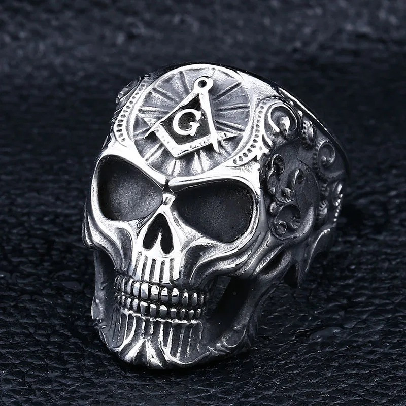 Bague Tête de Mort "Sceau du Maître Secret"