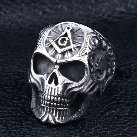 Bague Tête de Mort "Sceau du Maître Secret"