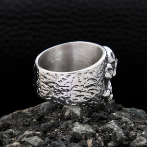 Vue Arrierre Bague Pirate "Pavillon Noir"