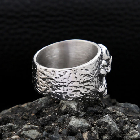 Vue Arrierre Bague Pirate "Pavillon Noir"