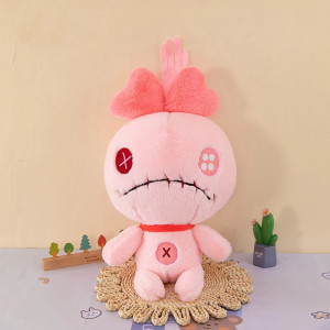 Peluche Gotht "Poupée Vaudou Scrump Macabre" Couleur rose