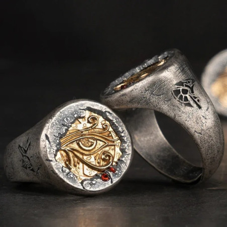 Bague Œil d’Horus "Protection Ancestrale" - Argent Sterling 925 !