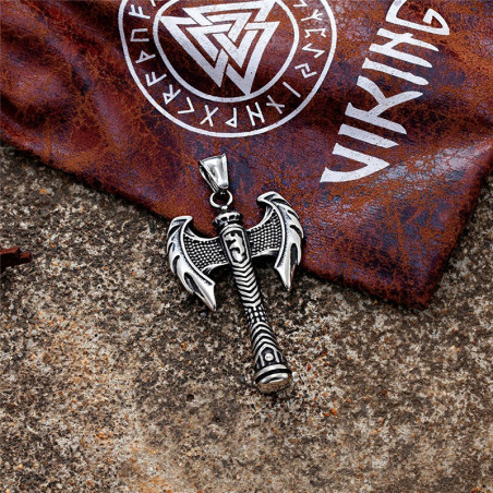 Collier Viking "Hache Totémique du Clan"