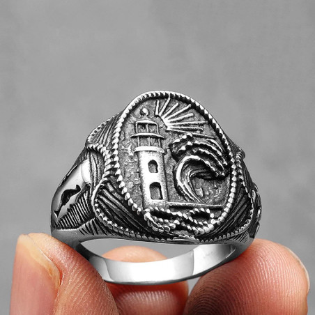 Bague Pirate "Sentinelle des Mers"