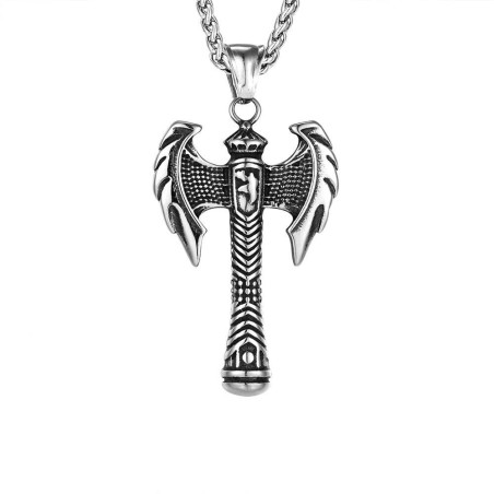Détails du Collier Viking Hache Totémique du Clan