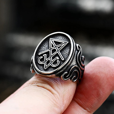 Bague Rock "Sceau du Sigil Infernal" Modele 1