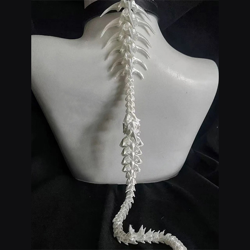 Collier Gothique "Colonne Vertébrale Profanée" Modele 2