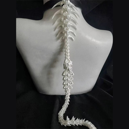 Collier Gothique "Colonne Vertébrale Profanée" Modele 2