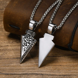 Collier Viking - Flèche Silencieuse Couleur Argent