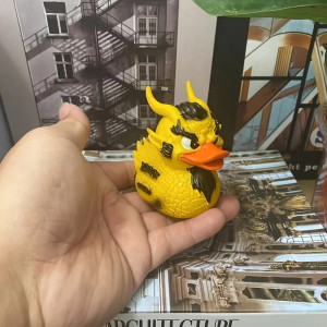 Avant Canard de Bain Tête de Mort "Canard Dragon Impérial"