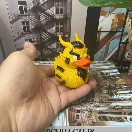 Avant Canard de Bain Tête de Mort "Canard Dragon Impérial"
