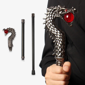 Avant Canne Dragon Noir "Serment de l’Orbe Écarlate"