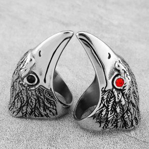 Avant Bague Corbeau "L'Œil de la Tempête"
