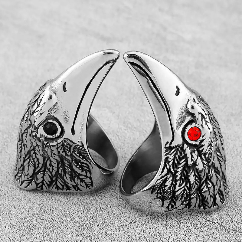 Avant Bague Corbeau "L'Œil de la Tempête"