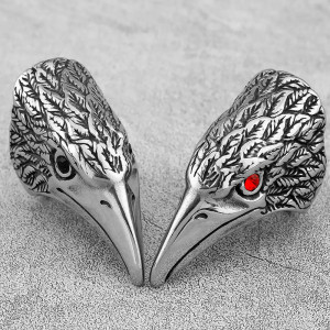 Bague Corbeau "L'Œil de la Tempête"